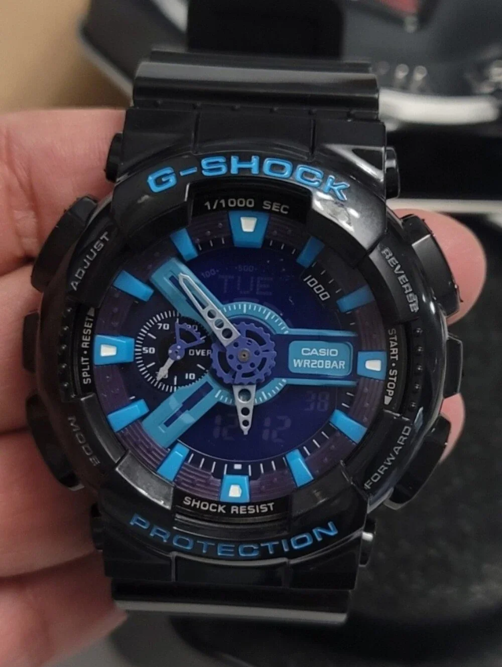 Casio G-Shock Black Glossy Finish 48mm Unisex NEW WITH BOX